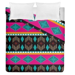 Abstract Art Pattern Design Vintage Duvet Cover Double Side (Queen Size)