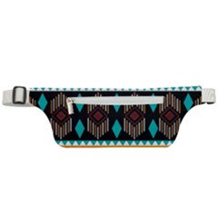 Abstract Art Pattern Design Vintage Active Waist Bag