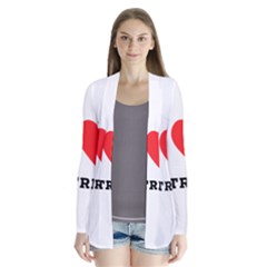 I Love Patrick  Drape Collar Cardigan by ilovewhateva