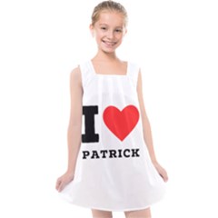 I Love Patrick  Kids  Cross Back Dress by ilovewhateva