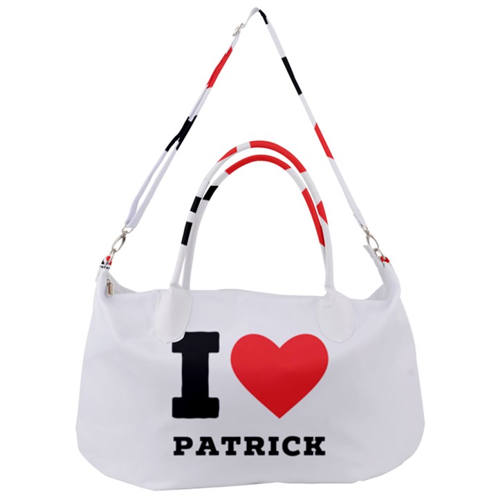 I love Patrick  Removal Strap Handbag