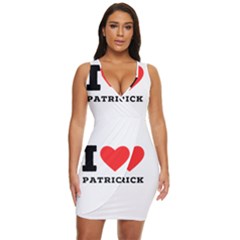 I Love Patrick  Draped Bodycon Dress by ilovewhateva