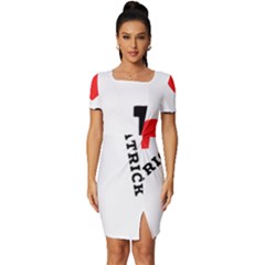 I Love Patrick  Fitted Knot Split End Bodycon Dress by ilovewhateva