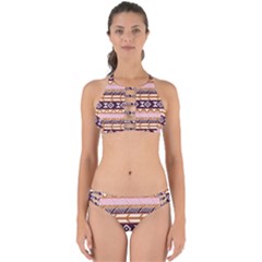 Print Pattern Design Vintage Perfectly Cut Out Bikini Set by Ravend