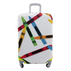 Crayons Color Pencils Stationary Luggage Cover (small) by Ravend