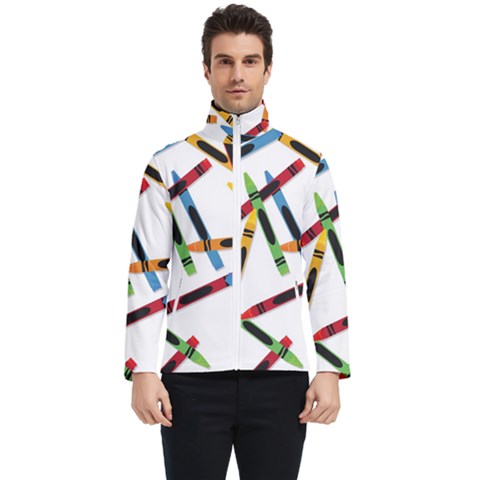 Crayons Color Pencils Stationary Men s Bomber Jacket by Ravend