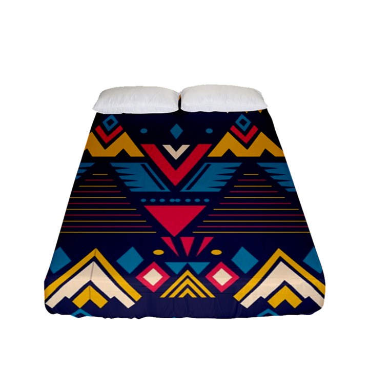 Pattern Colorful Aztec Fitted Sheet (Full/ Double Size)