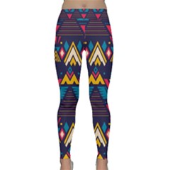 Pattern Colorful Aztec Classic Yoga Leggings by Ravend