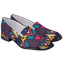 Pattern Colorful Aztec Women s Classic Loafer Heels View3