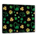 Clovers Flowers Clover Pat Canvas 24  x 20  (Stretched) View1