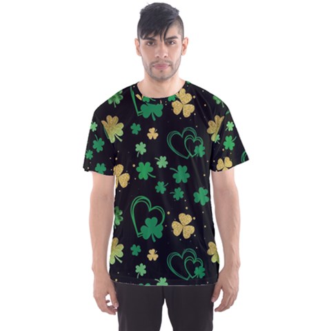 Clovers Flowers Clover Pat Men s Sport Mesh Tee by Ravend