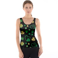 Clovers Flowers Clover Pat Tank Top by Ravend