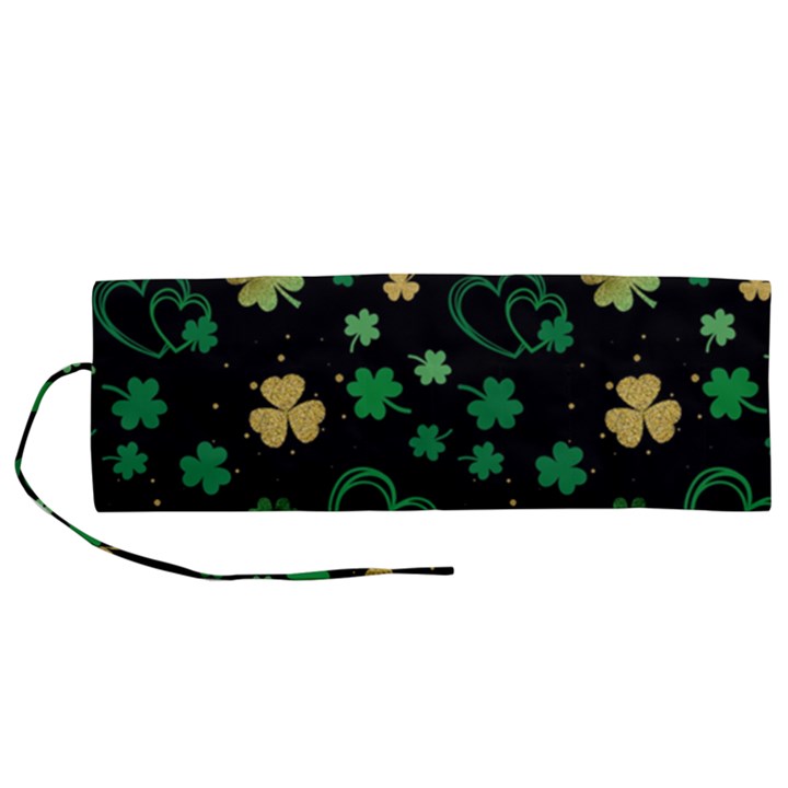 Clovers Flowers Clover Pat Roll Up Canvas Pencil Holder (M)