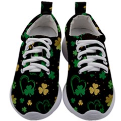 Clovers Flowers Clover Pat Kids Athletic Shoes by Ravend