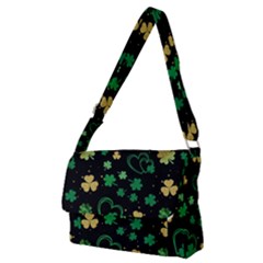 Clovers Flowers Clover Pat Full Print Messenger Bag (m) by Ravend