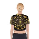 Mushroom Fungus Gold Psychedelic Cotton Crop Top View2