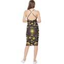 Mushroom Fungus Gold Psychedelic Bodycon Cross Back Summer Dress View2