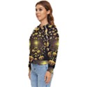 Mushroom Fungus Gold Psychedelic Women s Long Sleeve Raglan Tee View2