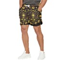 Mushroom Fungus Gold Psychedelic Men s Runner Shorts View3