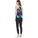 Roses Water Lilies Watercolor Flowy Camisole Tank Top View2