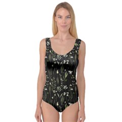 Plants Floral Art Pattern Design Princess Tank Leotard  by Ravend