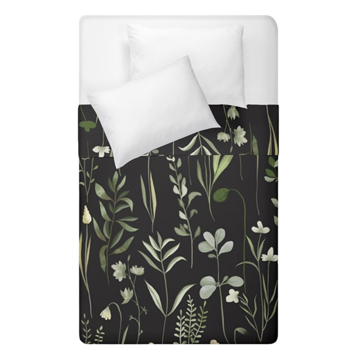 Plants Floral Art Pattern Design Duvet Cover Double Side (Single Size)