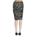 Plants Floral Art Pattern Design Midi Wrap Pencil Skirt View2