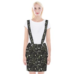 Plants Floral Art Pattern Design Braces Suspender Skirt by Ravend