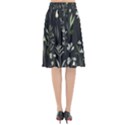 Plants Floral Art Pattern Design Flared Midi Skirt View2