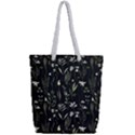 Plants Floral Art Pattern Design Full Print Rope Handle Tote (Small) View2