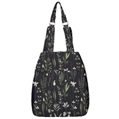 Plants Floral Art Pattern Design Center Zip Backpack