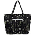 Plants Floral Art Pattern Design Zip Up Canvas Bag View3