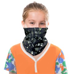 Plants Floral Art Pattern Design Face Covering Bandana (kids) by Ravend