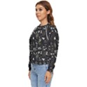 Plants Floral Art Pattern Design Women s Long Sleeve Raglan Tee View2