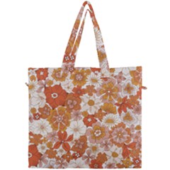 Flowers Petals Leaves Floral Print Canvas Travel Bag by Ravend