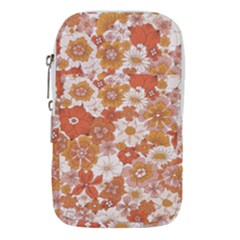 Flowers Petals Leaves Floral Print Waist Pouch (large) by Ravend