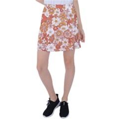 Flowers Petals Leaves Floral Print Tennis Skirt by Ravend