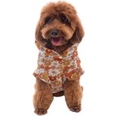 Flowers Petals Leaves Floral Print Dog Coat by Ravend