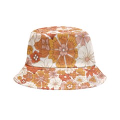 Flowers Petals Leaves Floral Print Inside Out Bucket Hat by Ravend