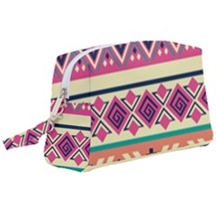 Unique Pattern Design Vintage Retro Art Wristlet Pouch Bag (large)