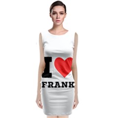 I Love Frank Sleeveless Velvet Midi Dress by ilovewhateva