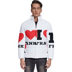 I Love Frank Men s Puffer Bubble Jacket Coat by ilovewhateva