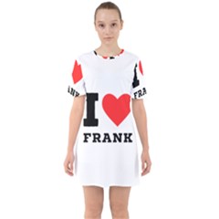 I Love Frank Sixties Short Sleeve Mini Dress by ilovewhateva