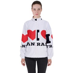 I Love Frank Women s High Neck Windbreaker by ilovewhateva