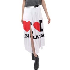 I Love Frank Velour Split Maxi Skirt by ilovewhateva