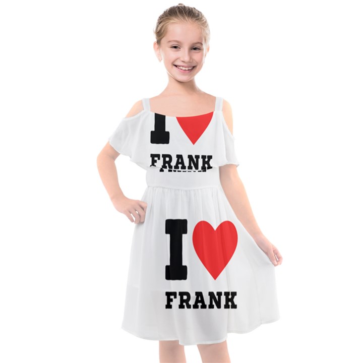 I love frank Kids  Cut Out Shoulders Chiffon Dress