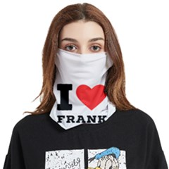 I Love Frank Face Covering Bandana (two Sides) by ilovewhateva