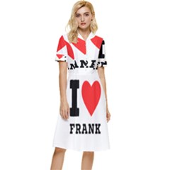 I Love Frank Button Top Knee Length Dress by ilovewhateva