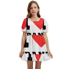 I Love Frank Kids  Short Sleeve Dolly Dress by ilovewhateva