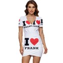 I love frank Low Cut Cap Sleeve Mini Dress View1